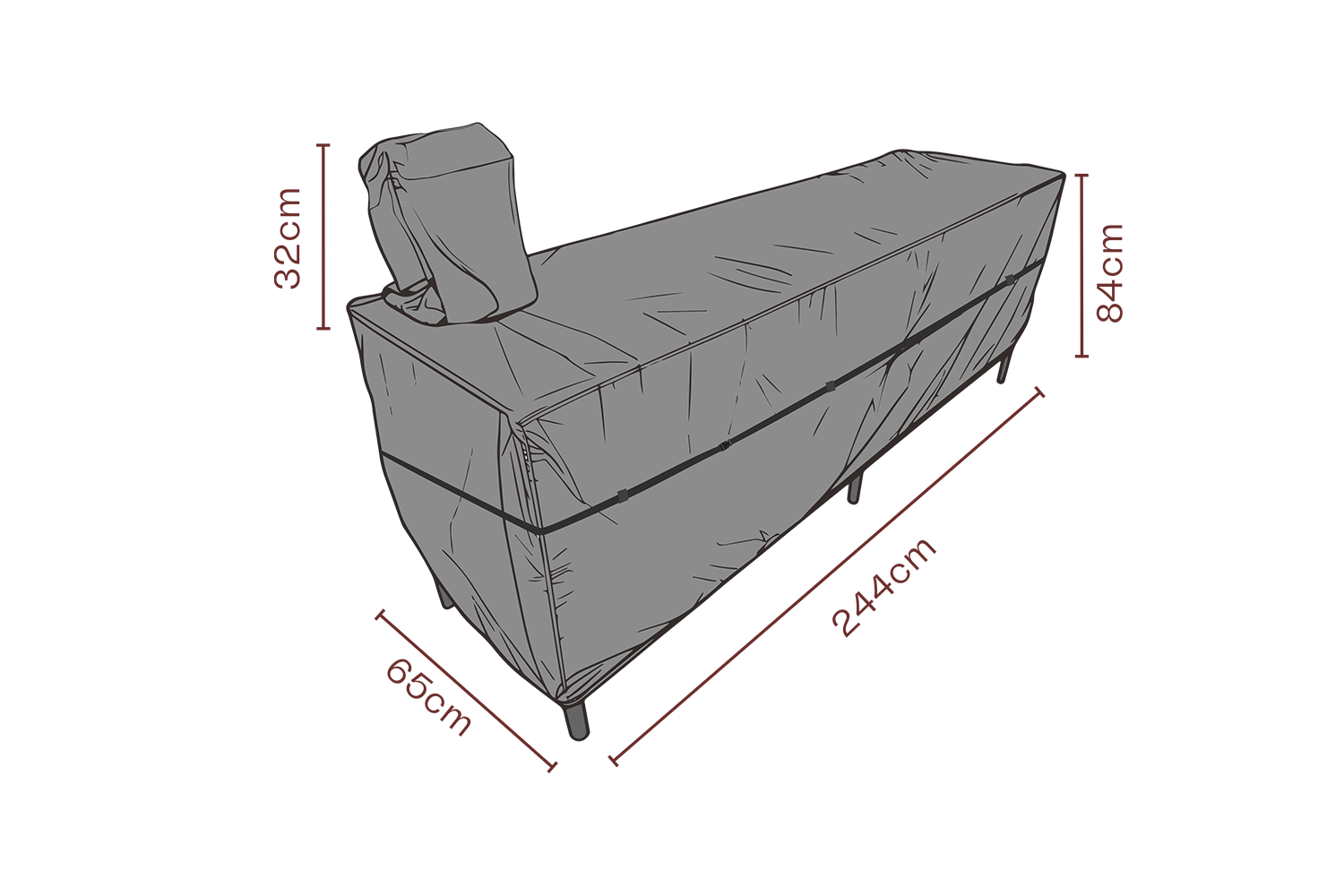 Cover cuisine extérieure Black-Breathable