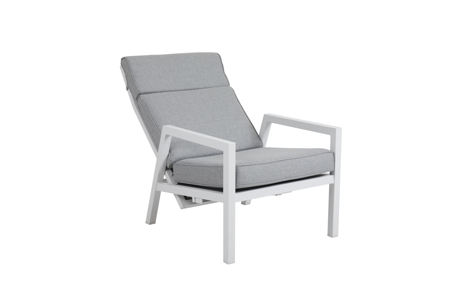 Belfort fauteuil avec dossier réglable Blanc/Pearl grey