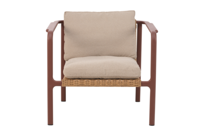 Motty fauteuil Zin Red/Teddy Beige