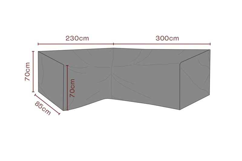 Cover canapé d’angle Noir