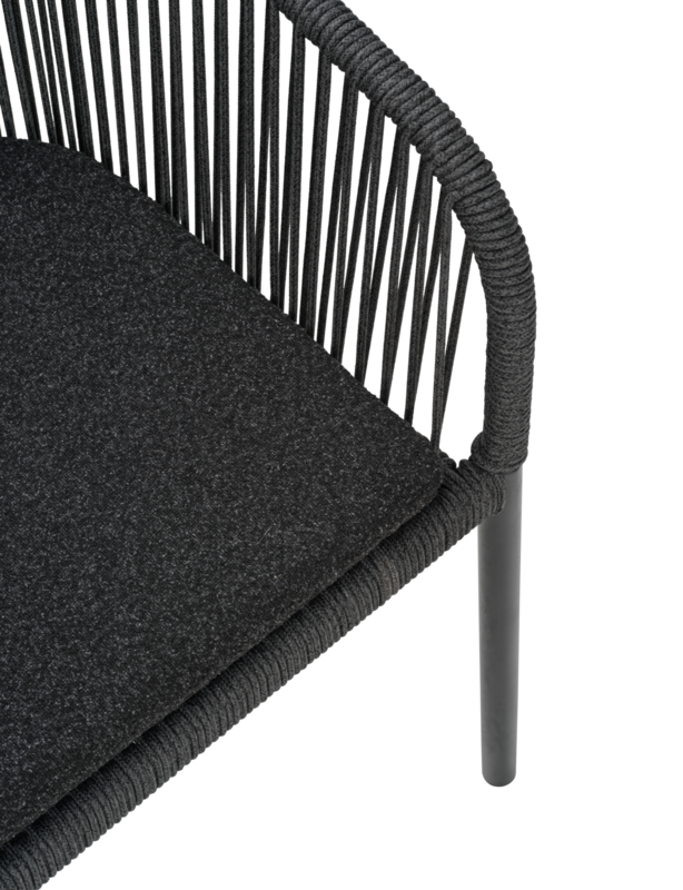 Delta fauteuil Noir/Teddy Black