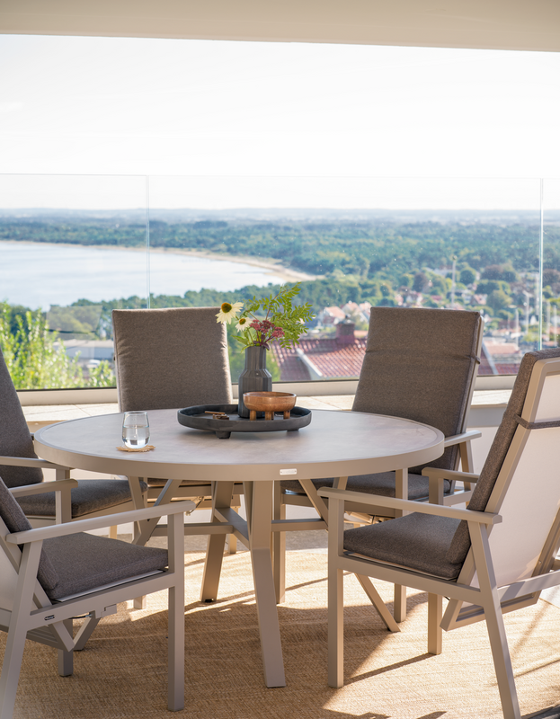 Samvaro table à manger Khaki/sable