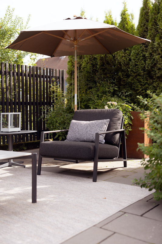 Lyra fauteuil Noir/Teddy Black