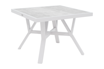 Samvaro High table salon Blanc/gris