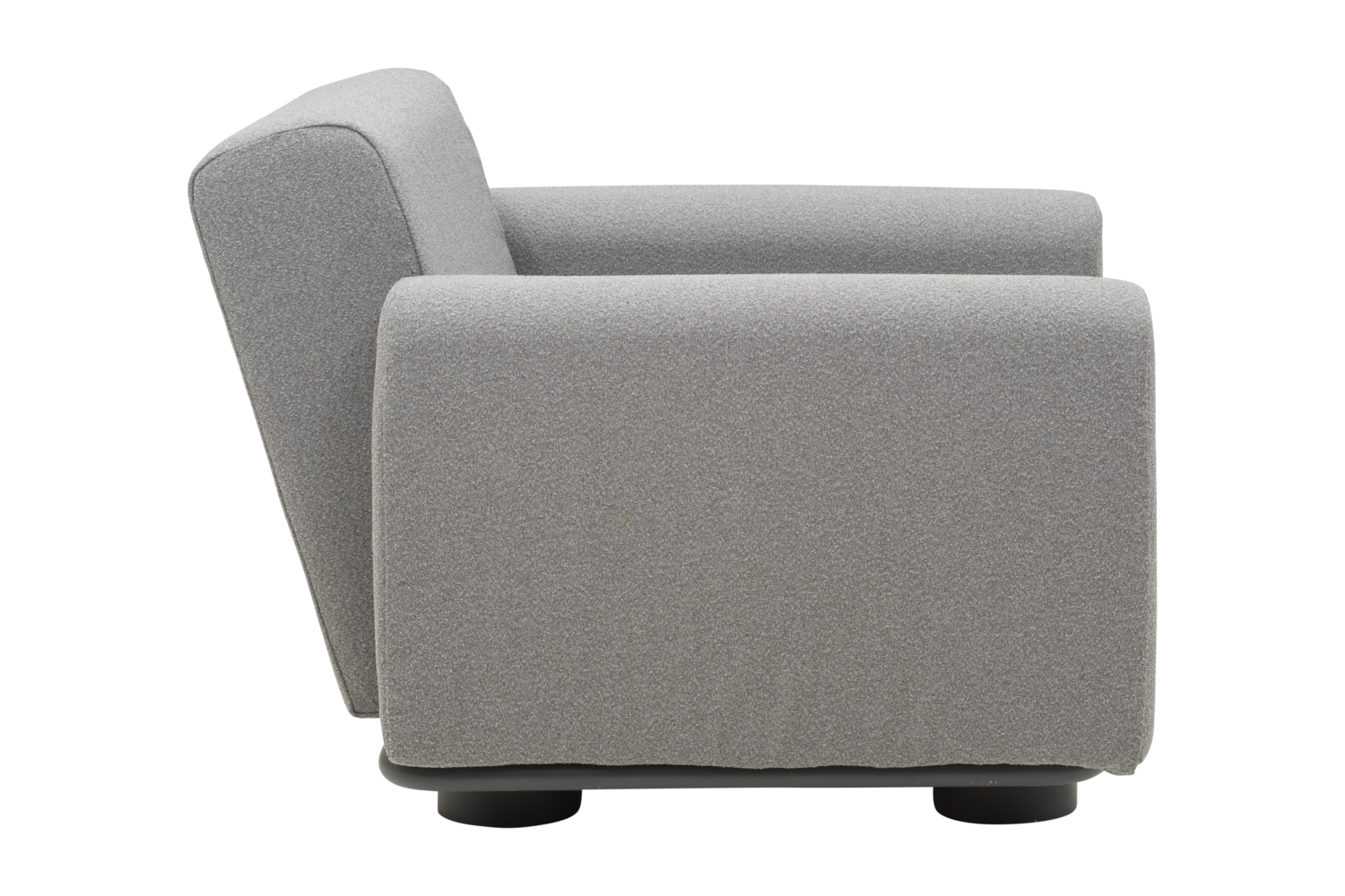 Bolster fauteuil Anthracite/Teddy Grey