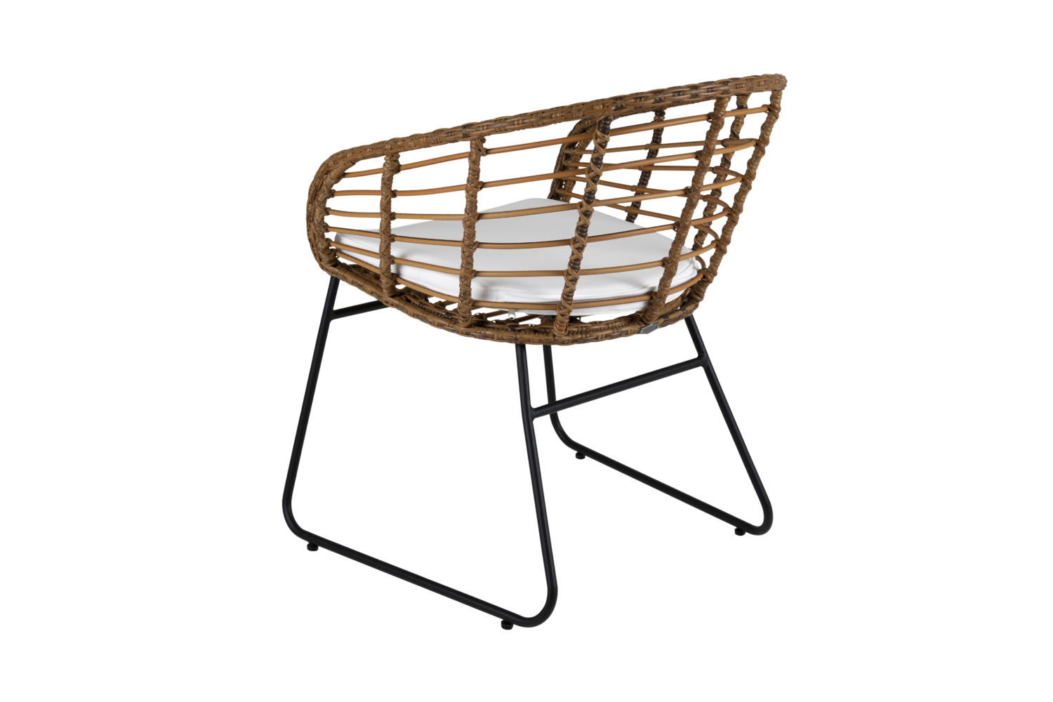 Covelo chaise de table Couleur naturelle/blanc