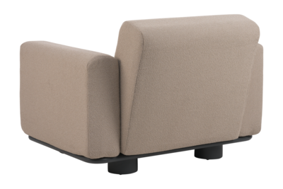 Bolster fauteuil Anthracite/Teddy Beige