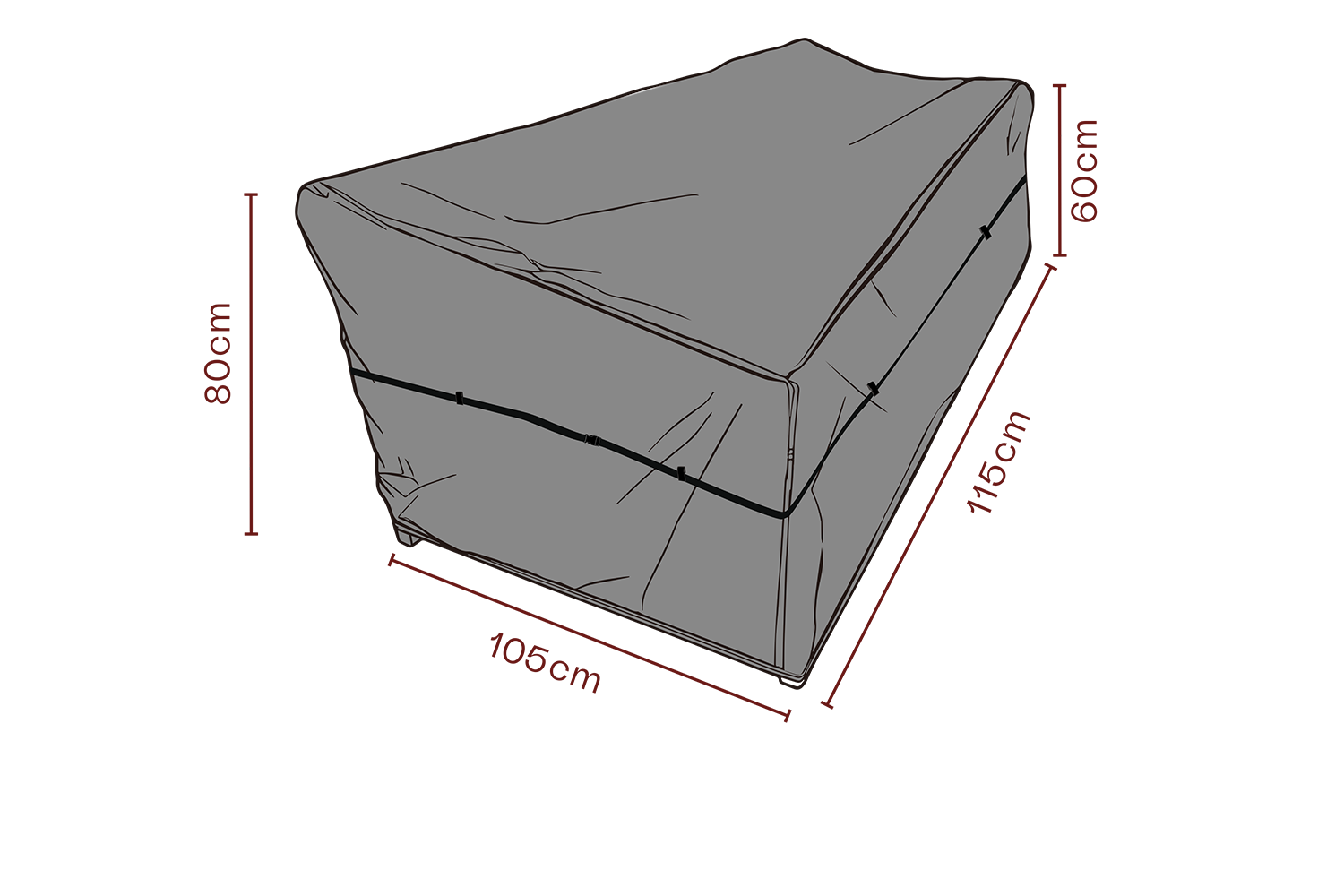 Cover fauteuil Black-Breathable