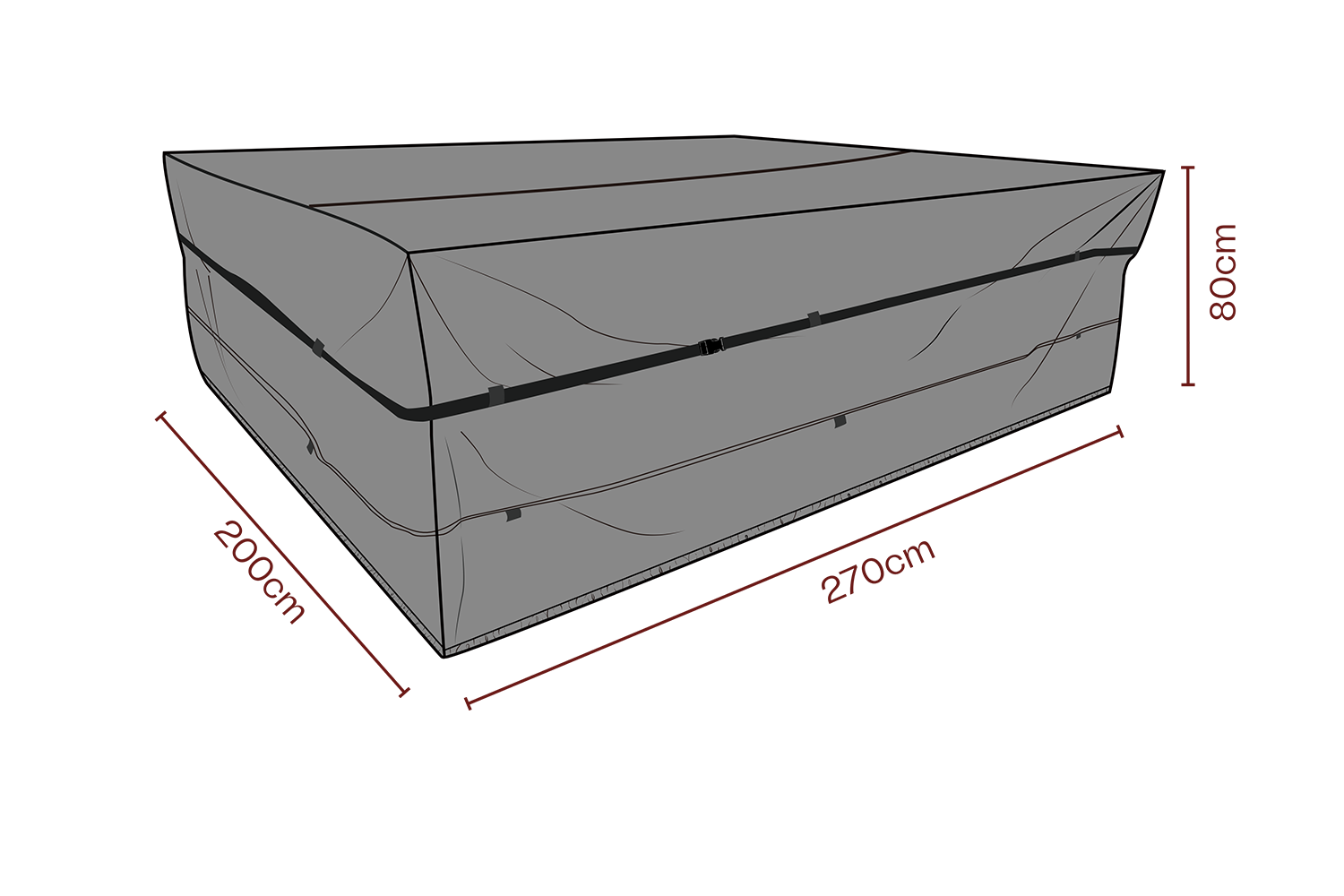 Cover salon de jardin Black-Breathable