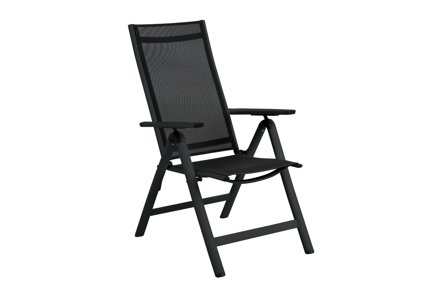 Rana fauteuil avec dossier réglable Noir/noir