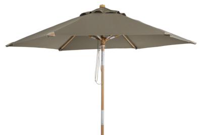 Trieste parasol Couleur naturelle/taupe
