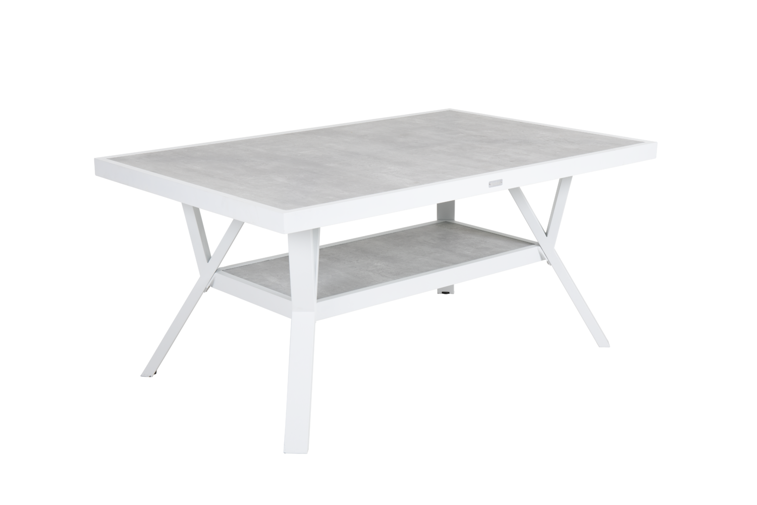 Samvaro High table salon Blanc/Gris