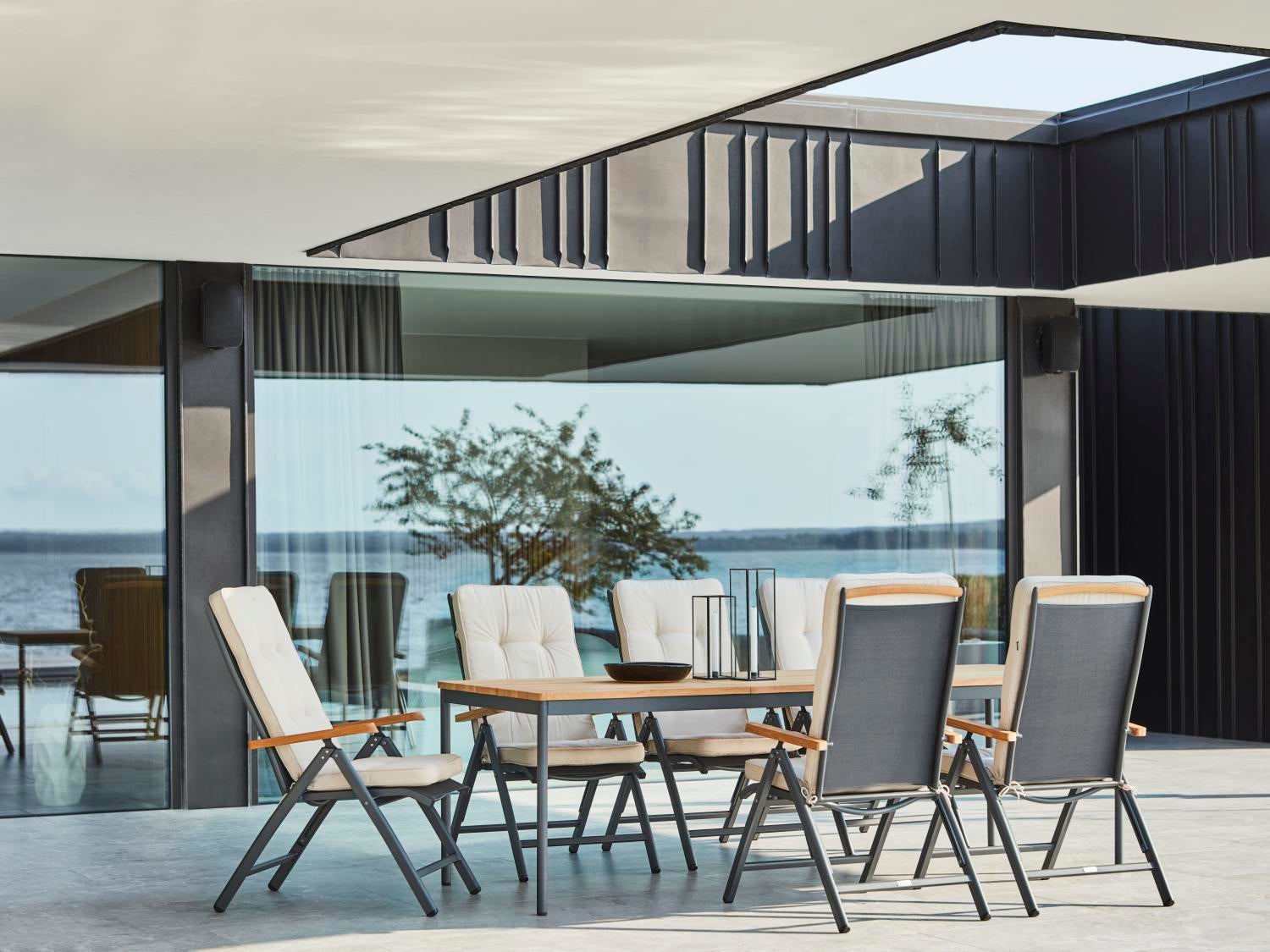 Nox table à manger Anthracite/Teak