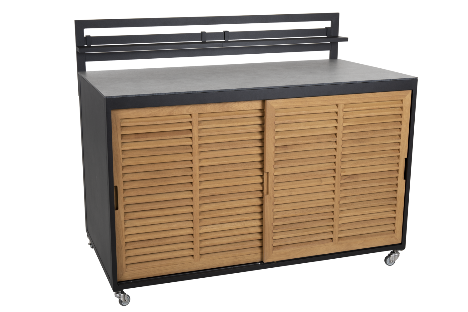 Fornax cuisine extérieure Noir/teck