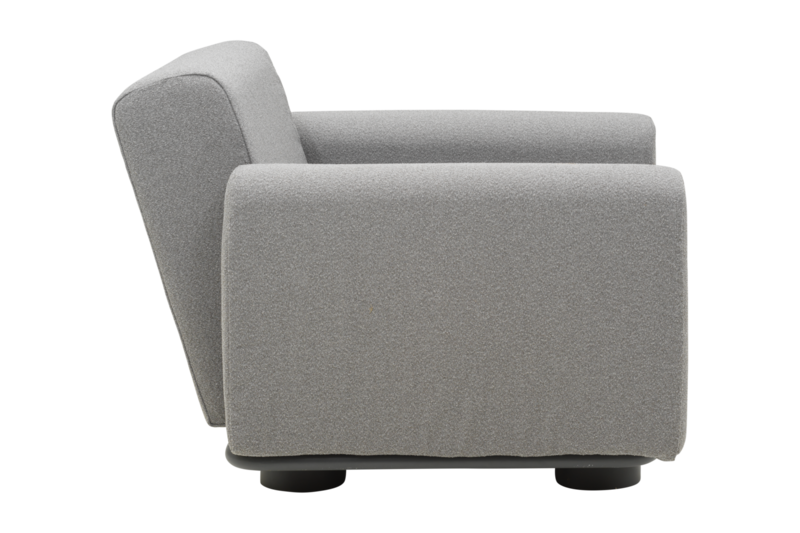 Bolster fauteuil Anthracite/Teddy Grey