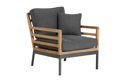 Zalongo fauteuil Couleur naturelle/gris