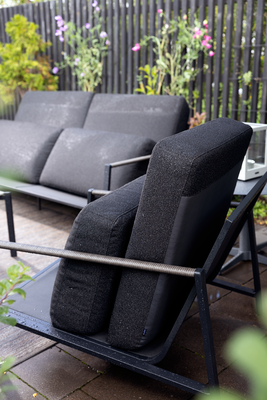 Lyra fauteuil Noir/Teddy Black