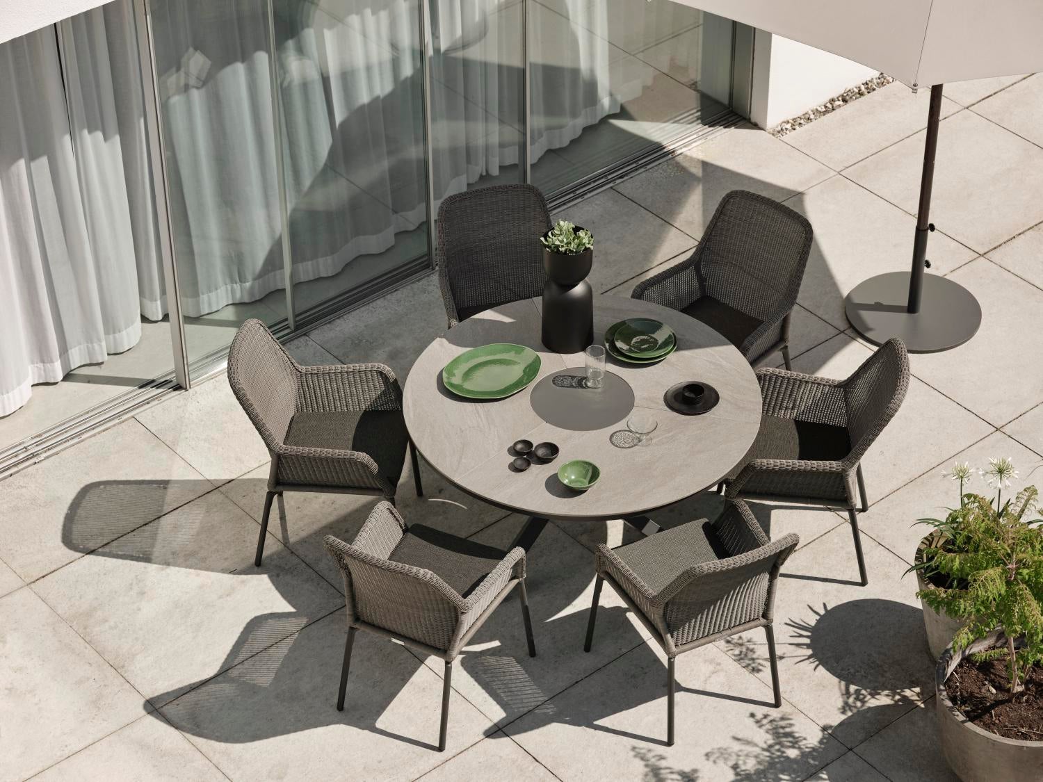 Kenora table à manger Anthracite/Gris