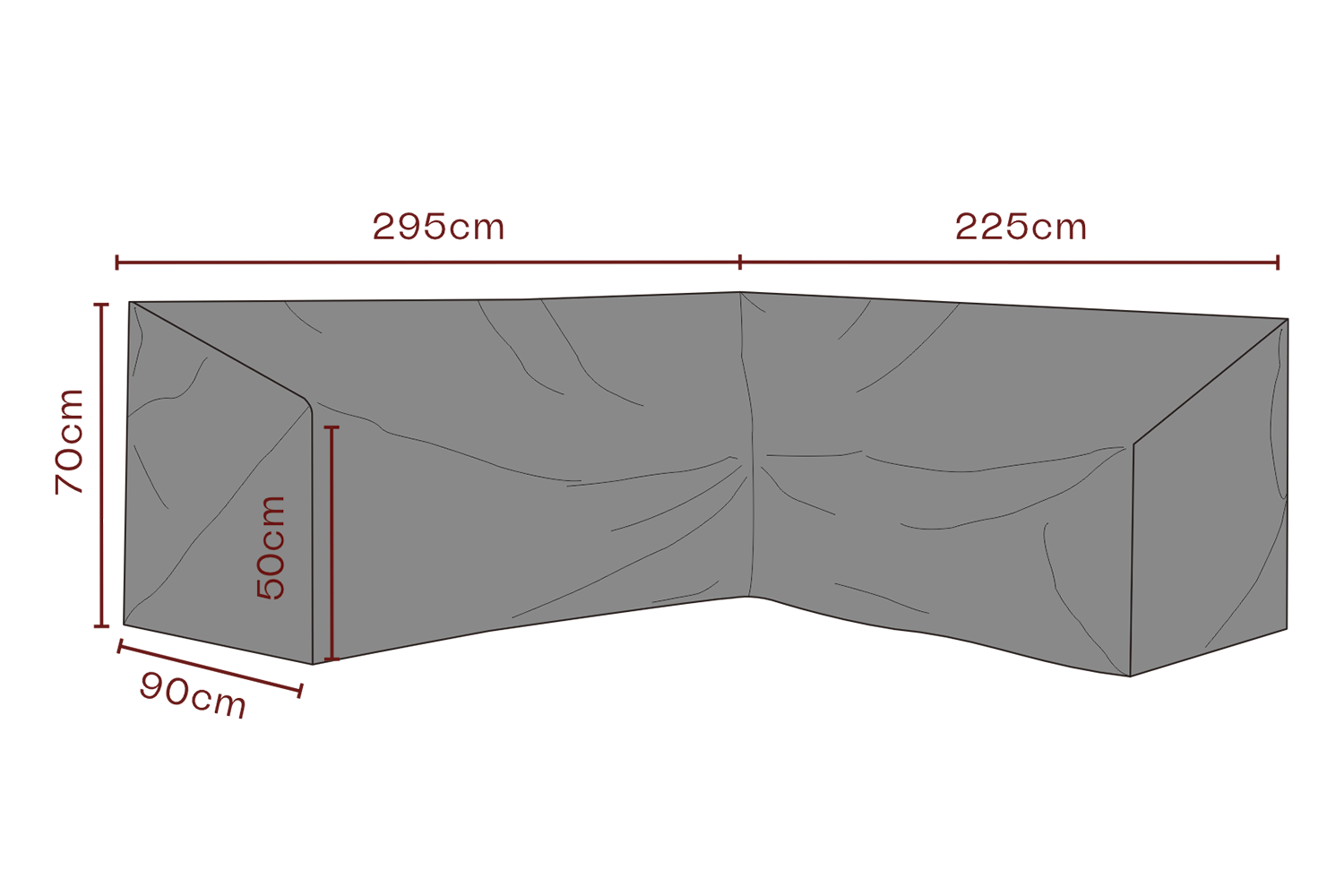 Cover canapé d’angle Black-Breathable