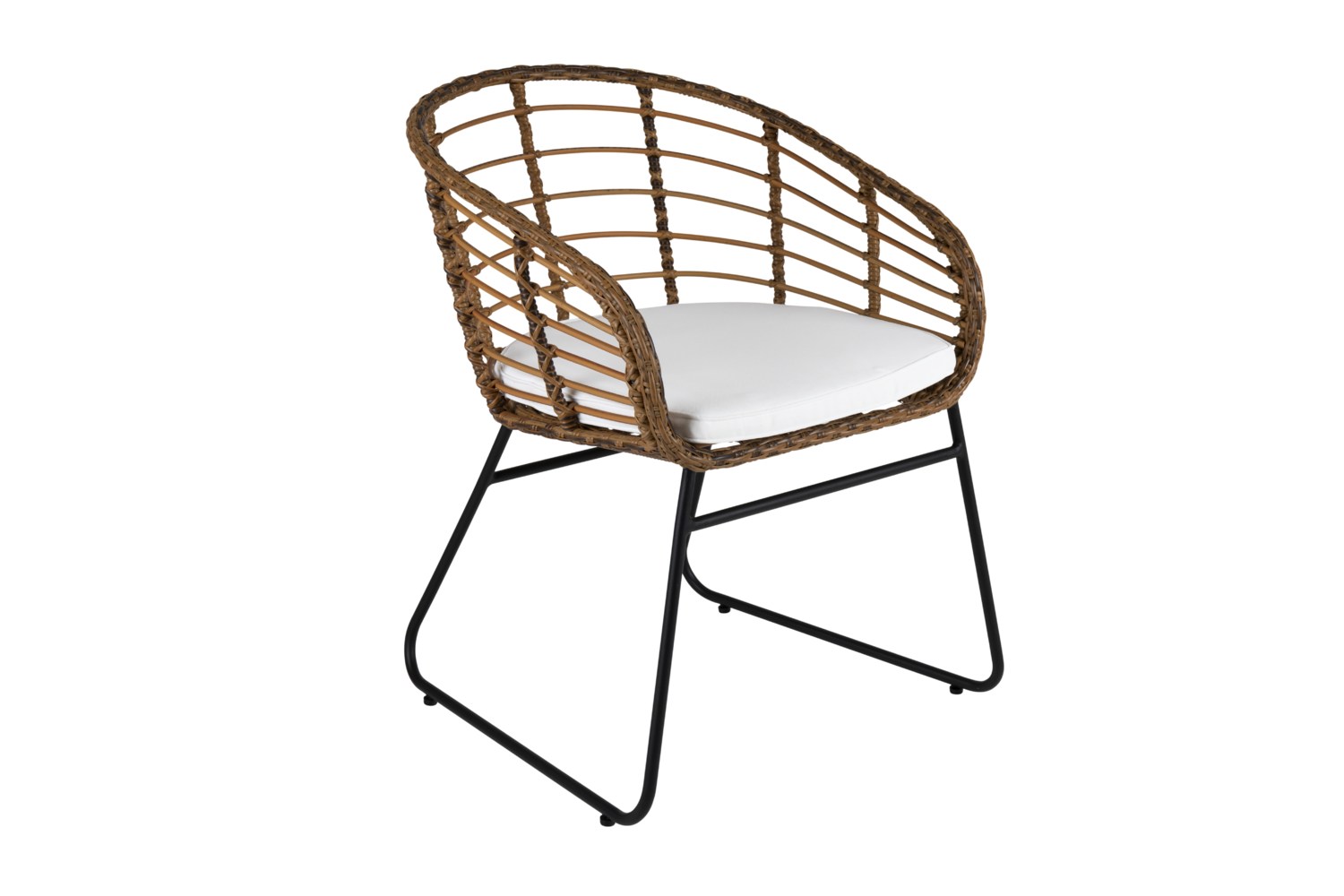 Covelo chaise de table Couleur naturelle/blanc