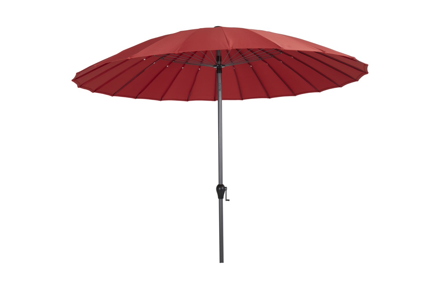 Shanghai parasol Anthracite/rouge