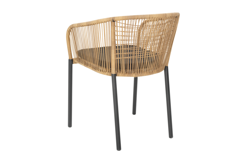 Delta fauteuil Anthracite/Teddy Black