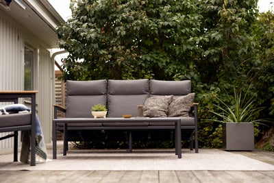 Gordon table salon Antracit/Natur