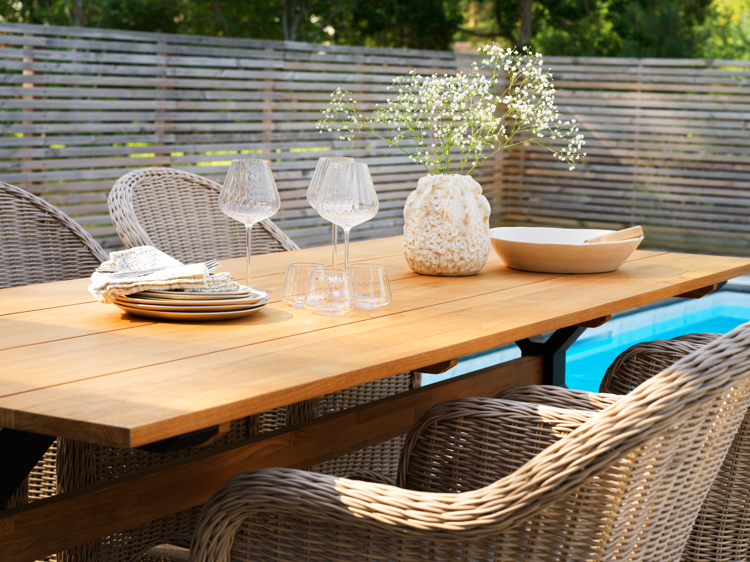 Mark table à manger Noir/teck