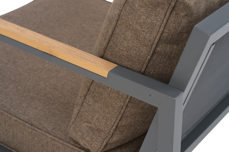 Cap salon de jardin Anthracite/Marron