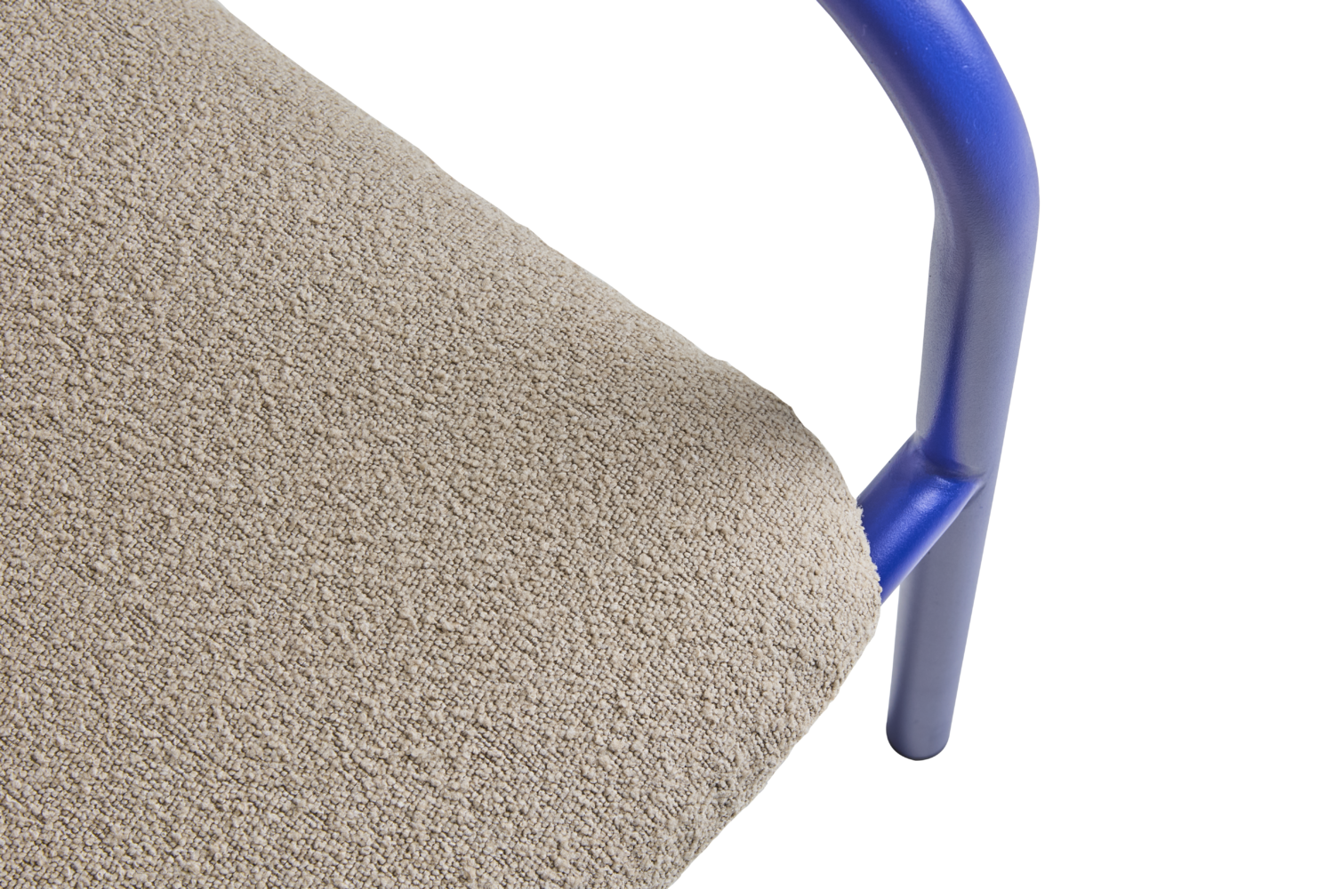 Bendt fauteuil Indigo Blue/Teddy Beige