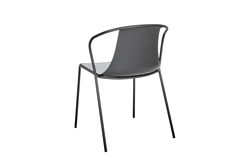 Kasia chaise de table Noir/noir