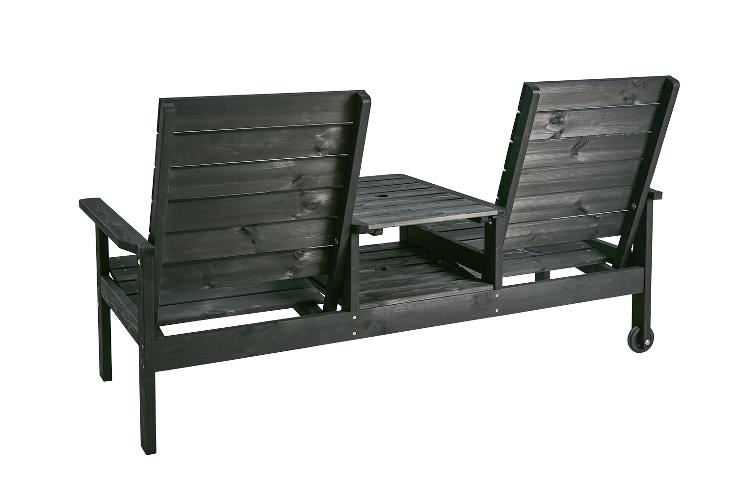 Du & Ja Canapé 2 places Noir