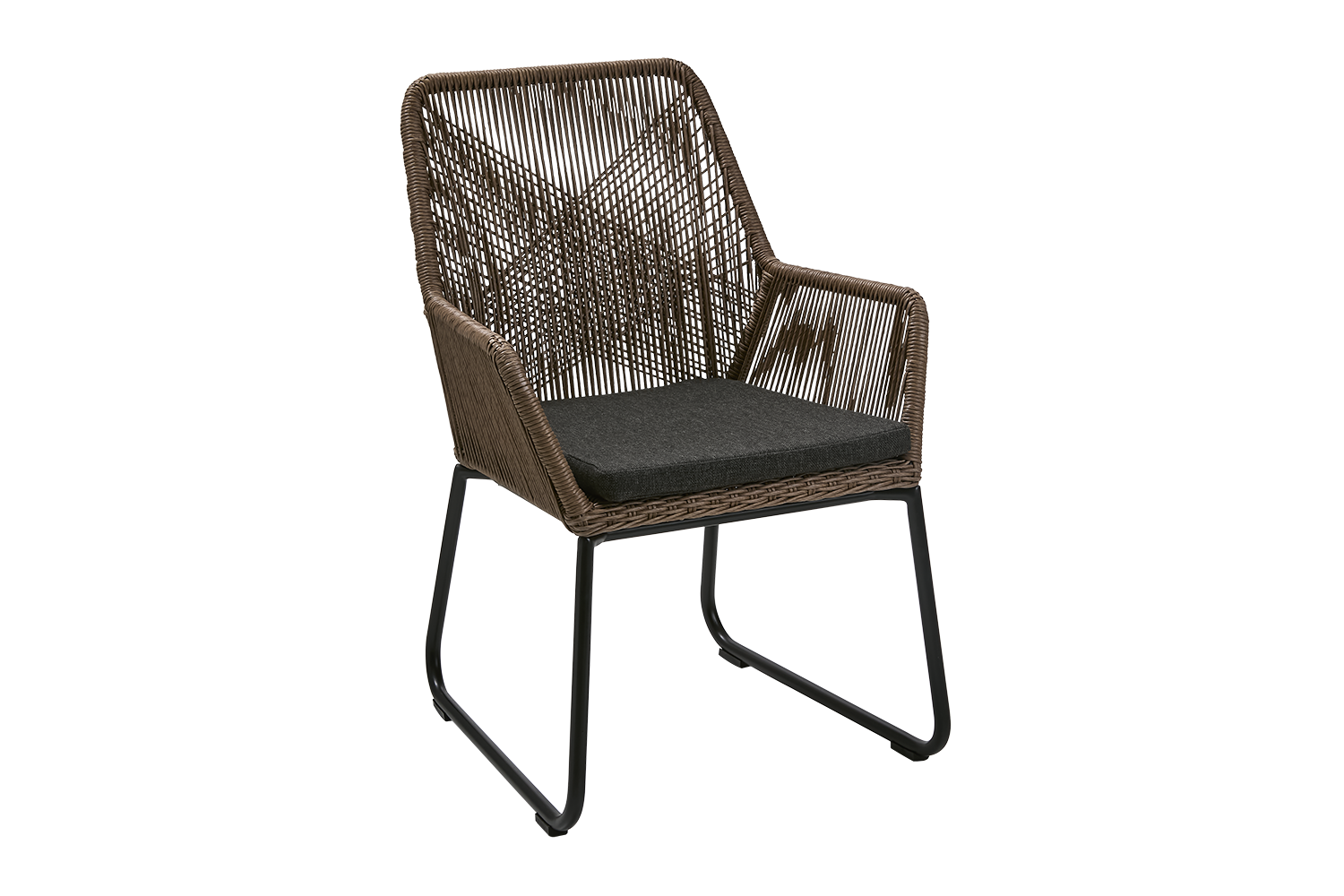 Midway fauteuil Couleur naturelle/noir