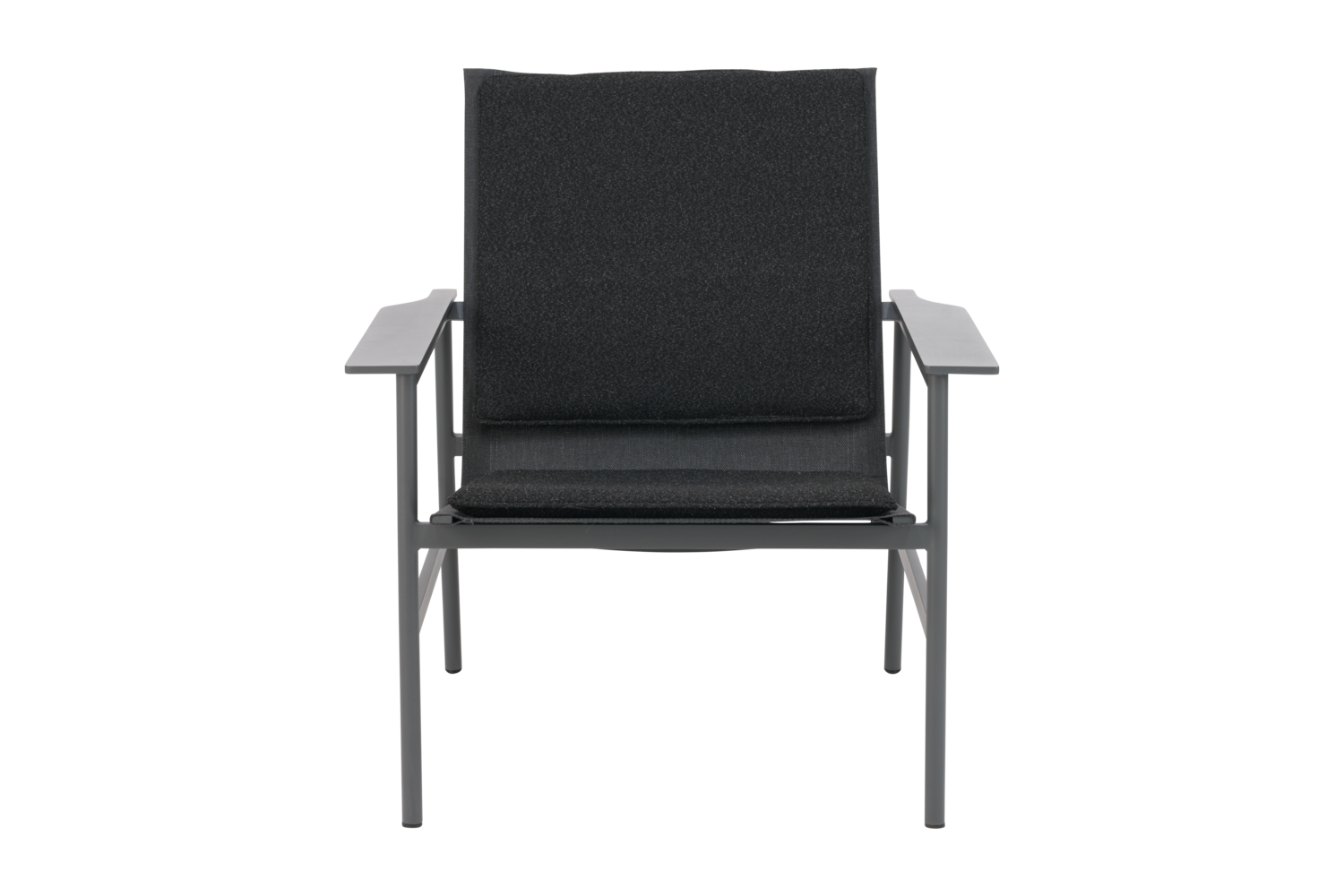 Soro fauteuil lounge Anthracite/Teddy Black