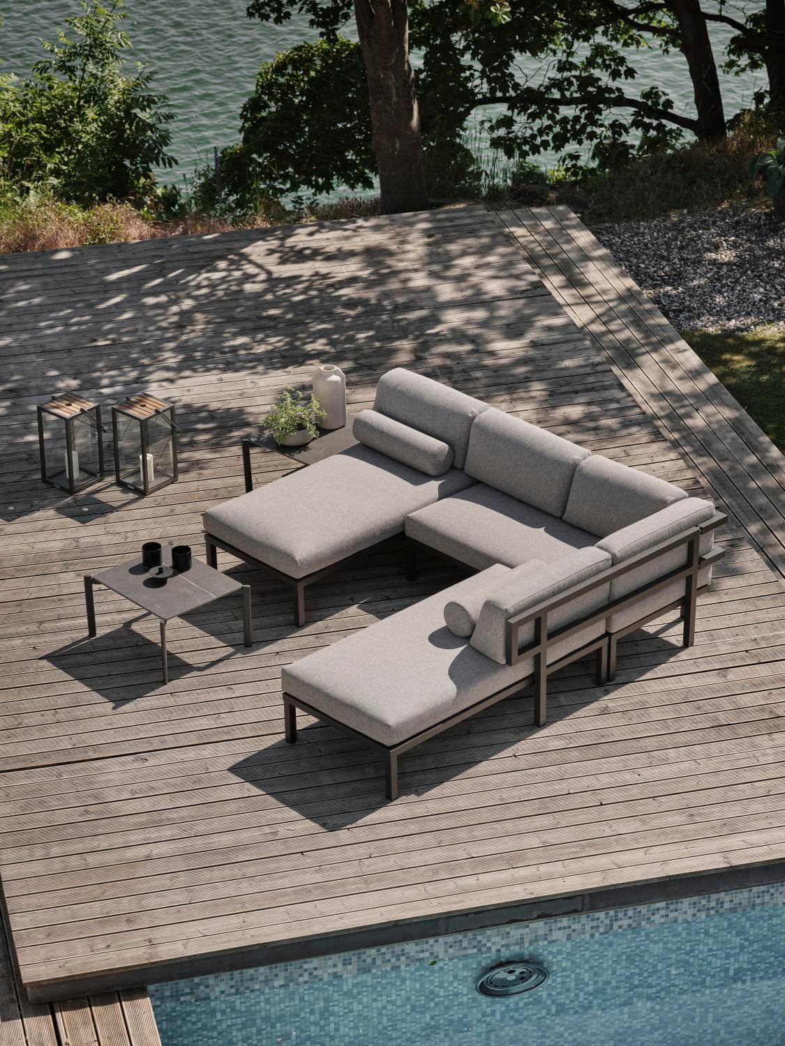 Hallavara table salon Anthracite/Gris