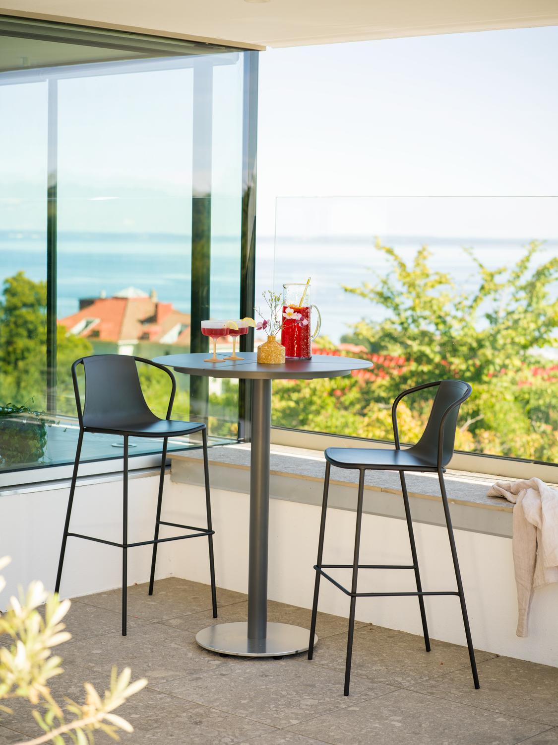 Peace table de bar Anthracite