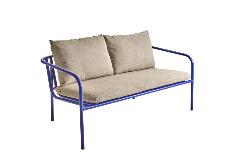 Bendt Canapé 2 places Indigo Blue/Teddy Beige