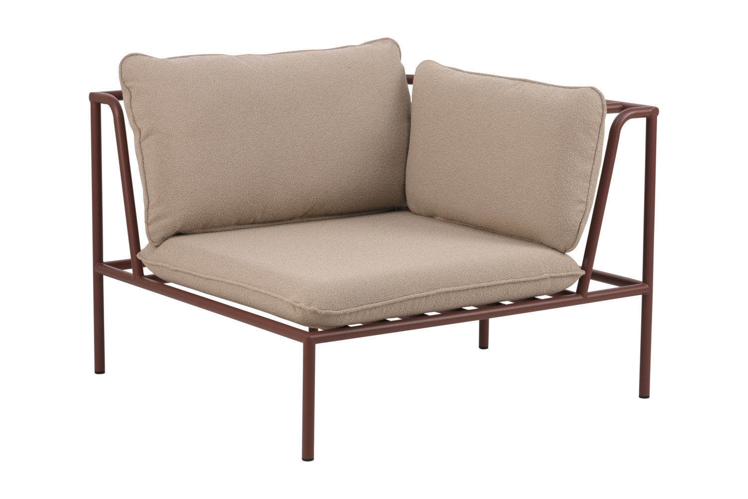 Collier angle Zin Red/Teddy Beige