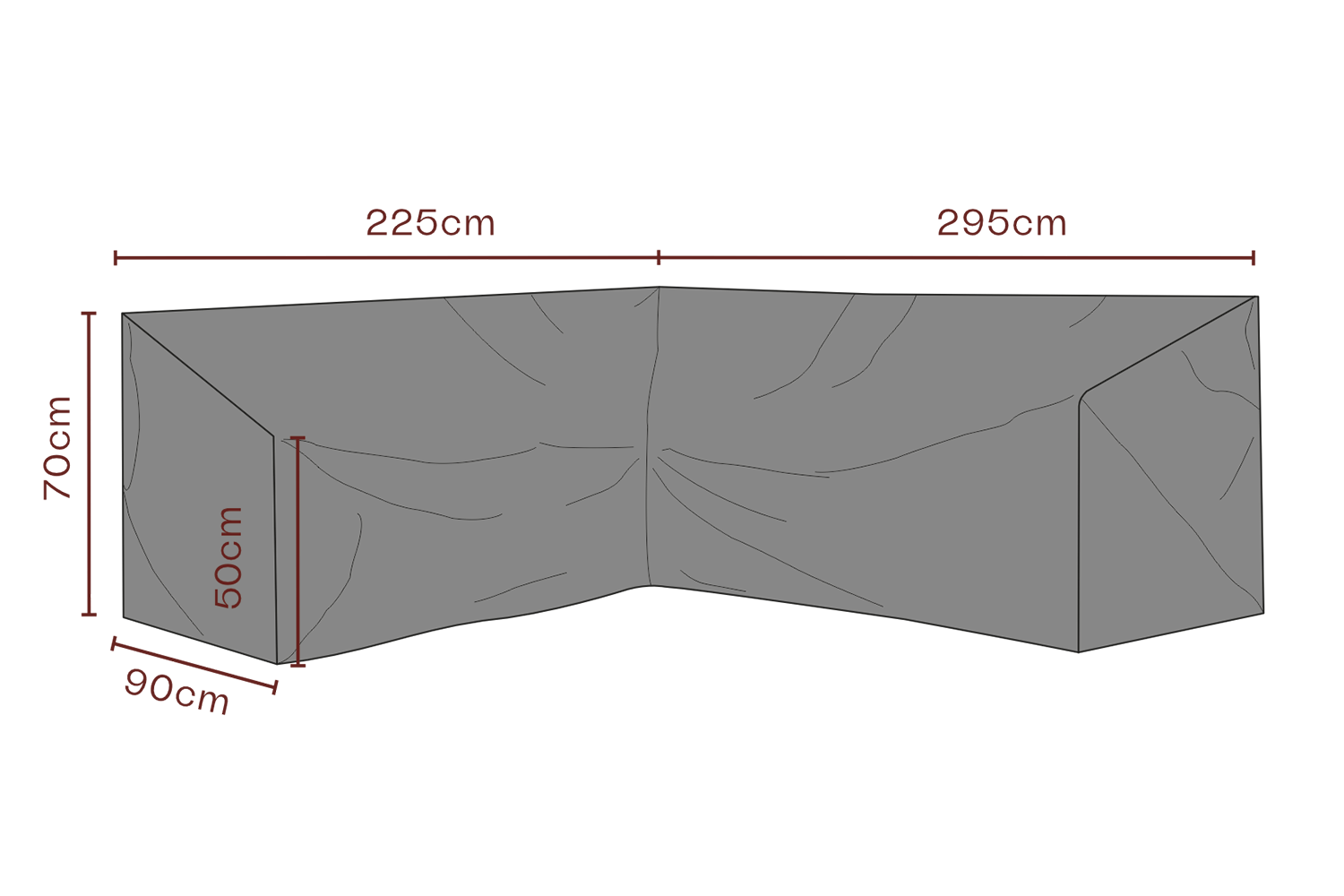 Cover canapé d’angle Black-Breathable