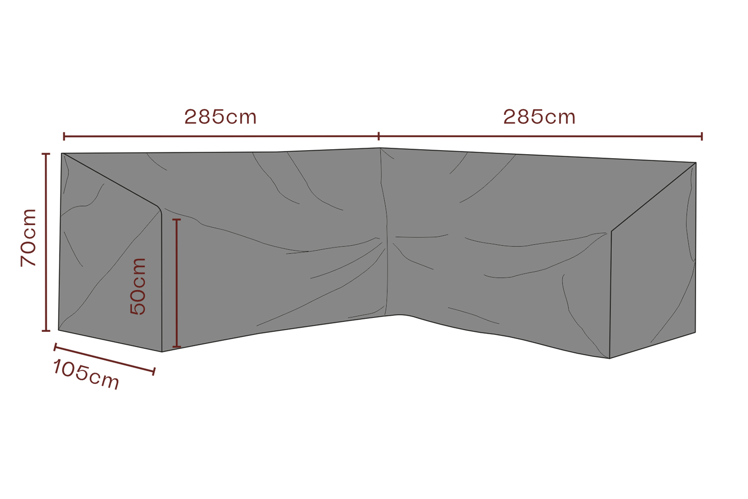 Cover canapé d’angle Black-Breathable