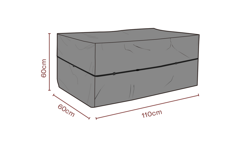 Cover coffre à coussins Noir