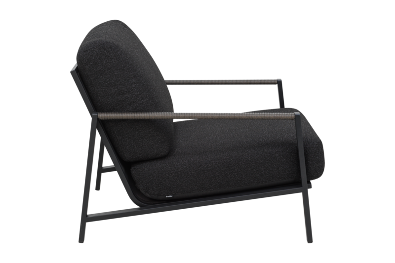 Lyra fauteuil Noir/Teddy Black