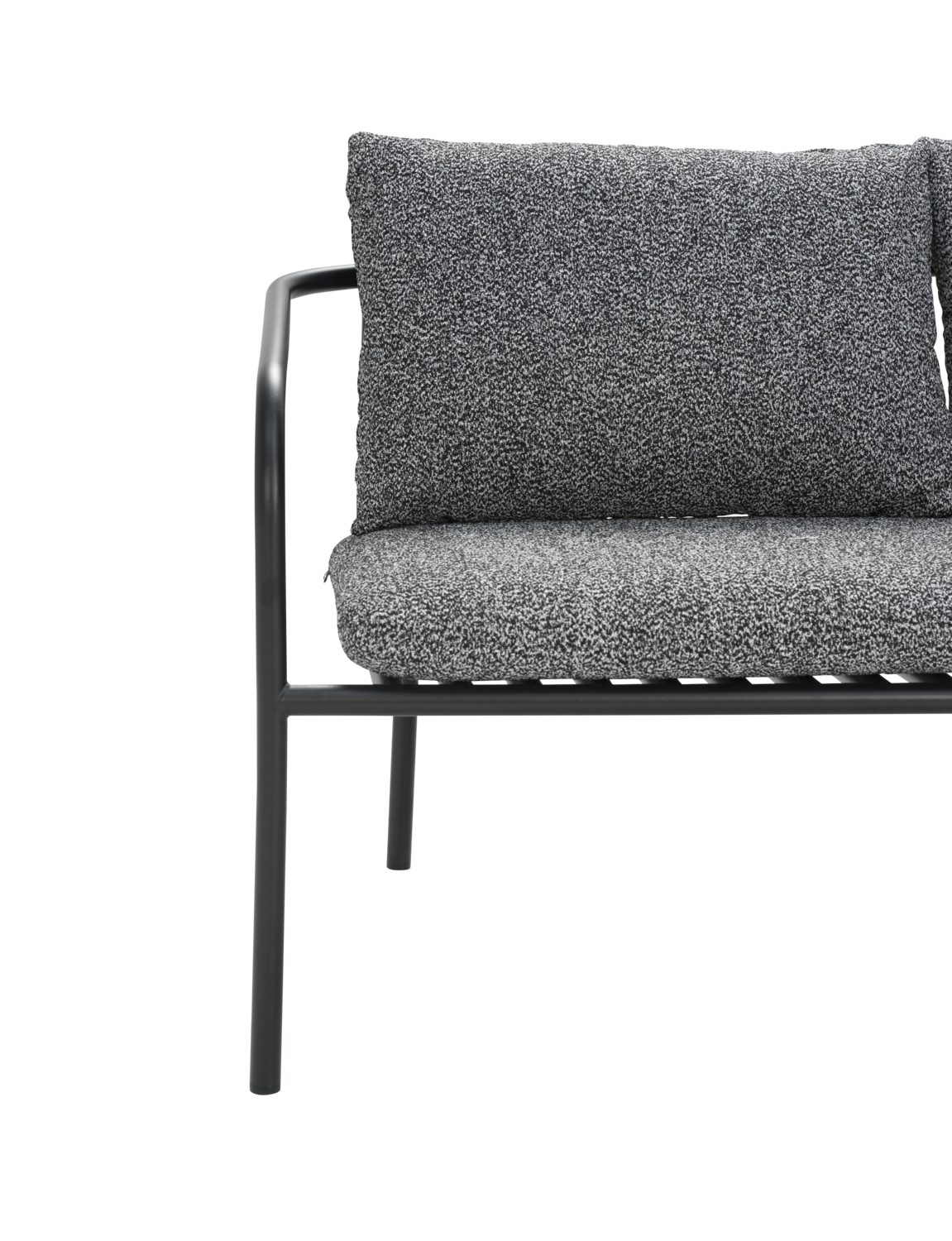 Bendt Canapé 2 places Noir/Teddy Ant