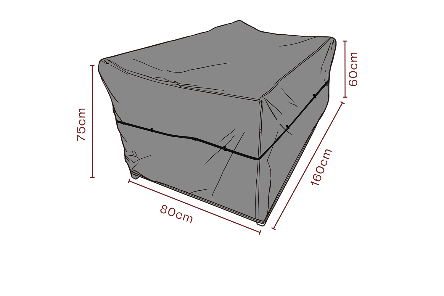 Cover canapé Black-Breathable