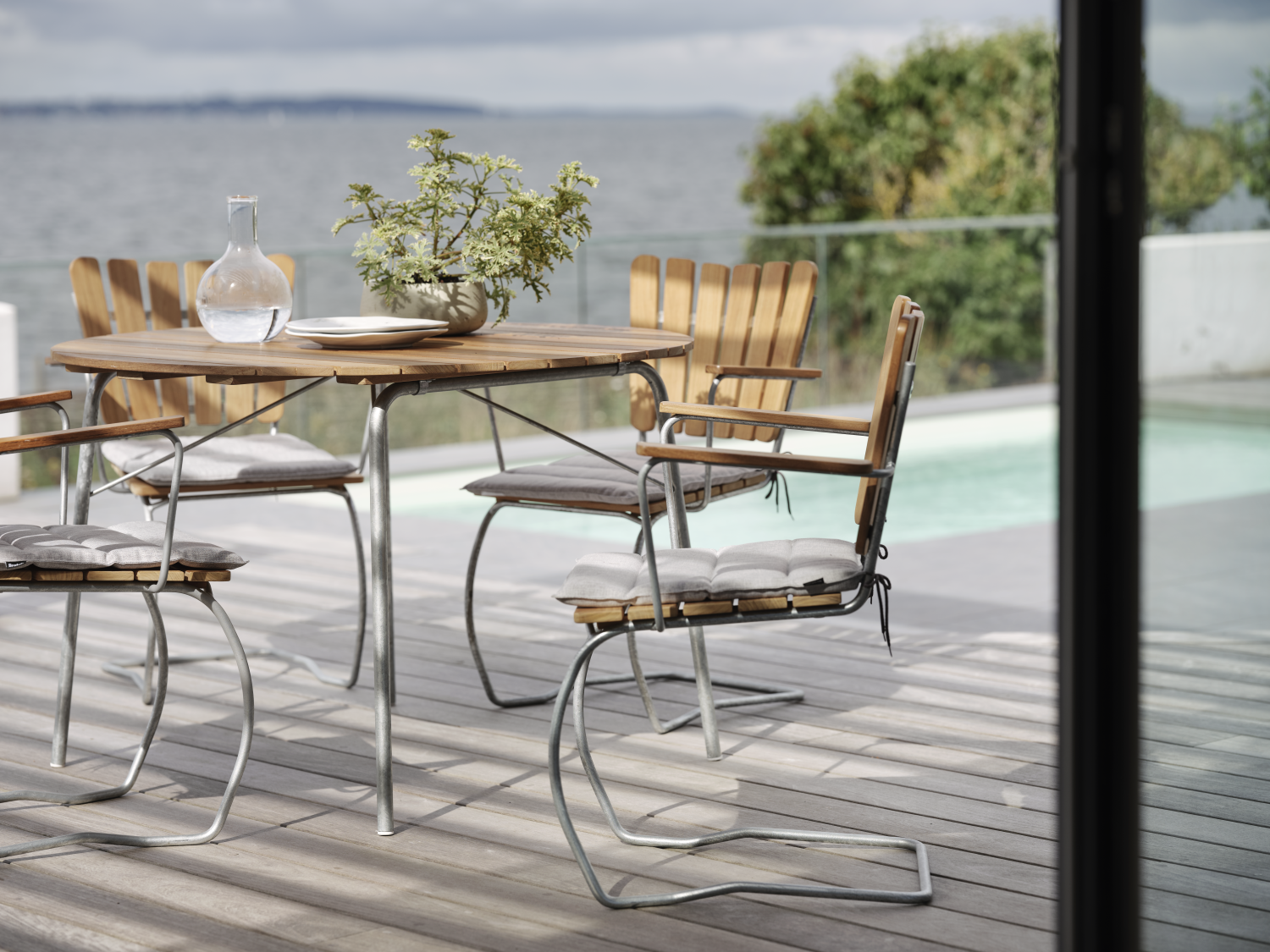 Dubai coussin de chaise Gris clair