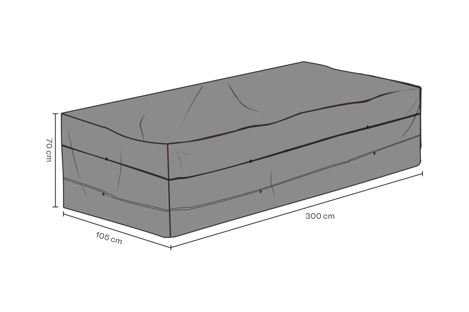 Cover canapé Black-Breathable