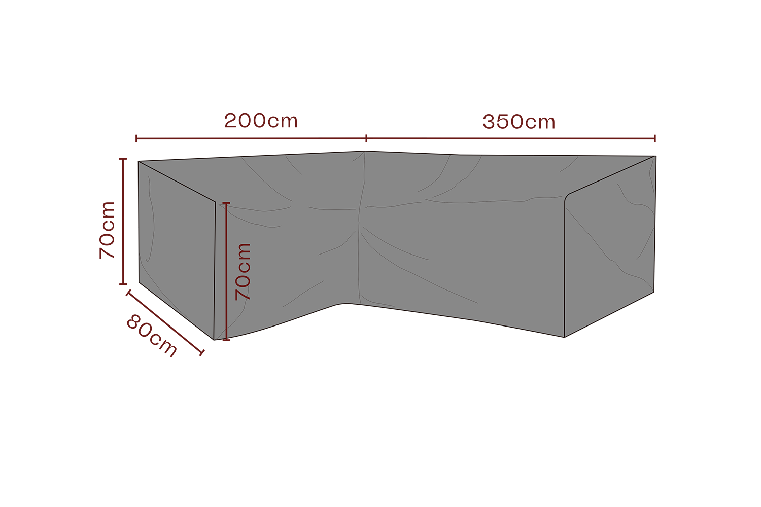 Cover canapé d’angle Black-Breathable