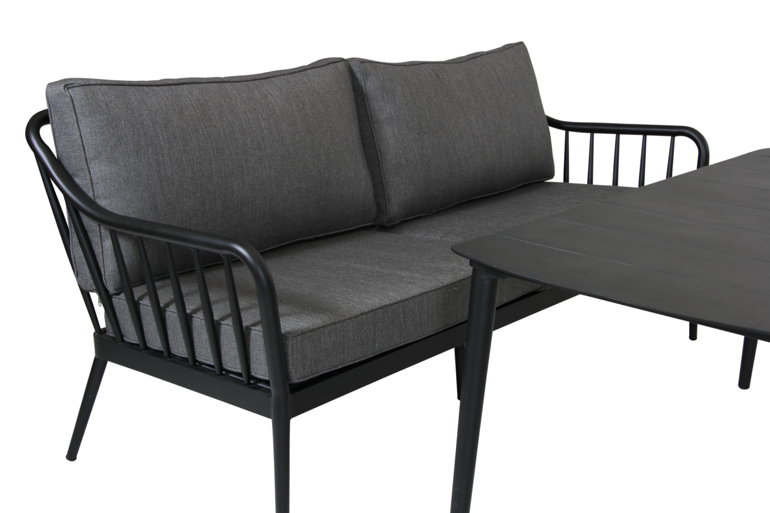 Coleville Canapé 2,5 places Noir/gris