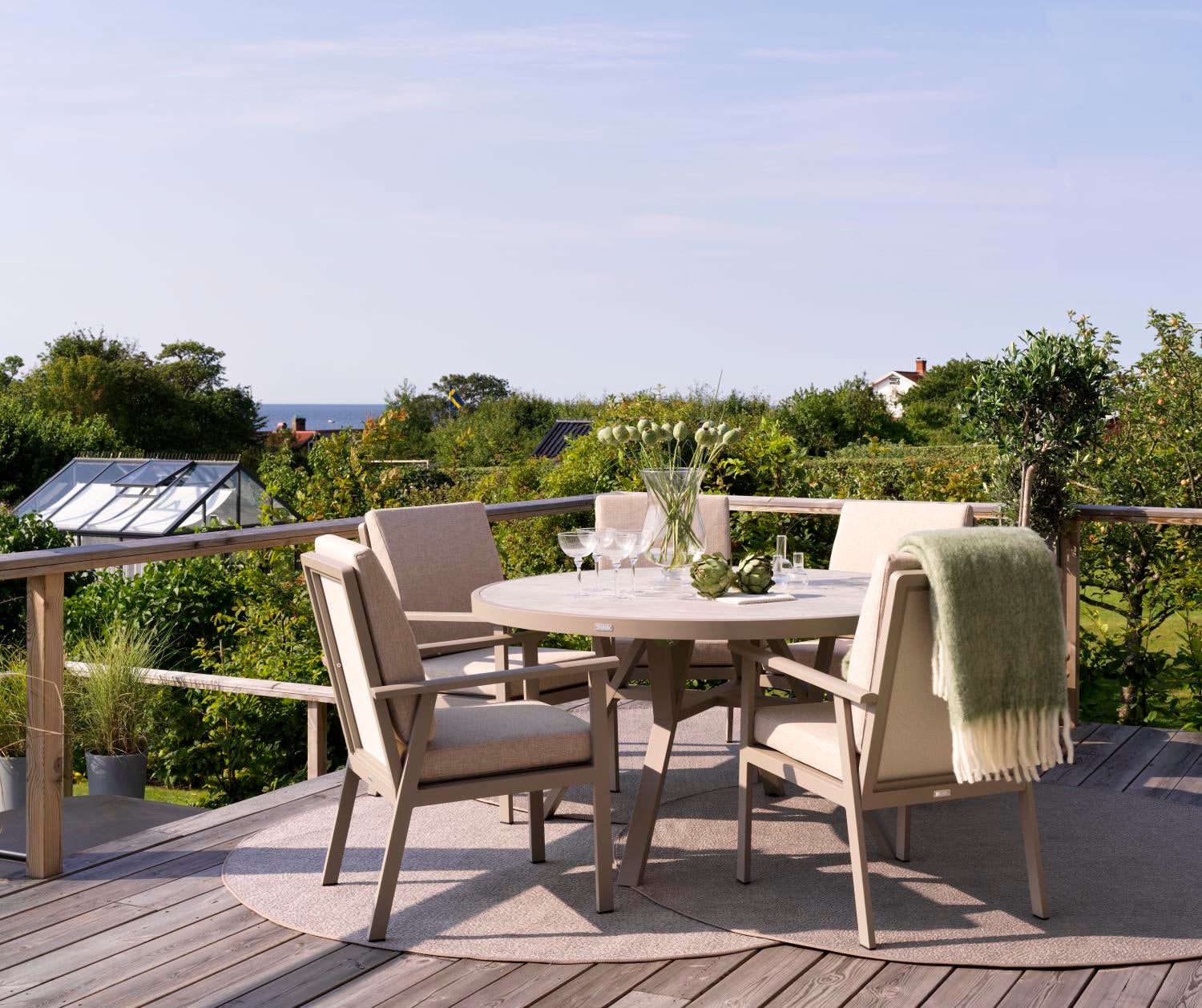 Samvaro table à manger Khaki/Sand