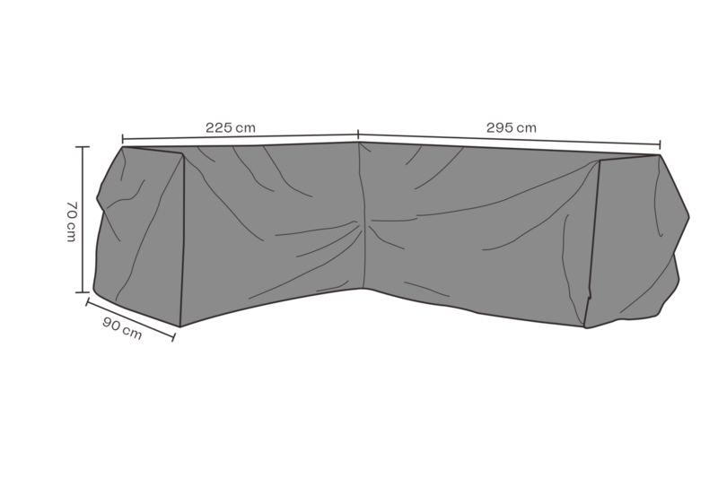 Cover canapé d’angle Black-Breathable